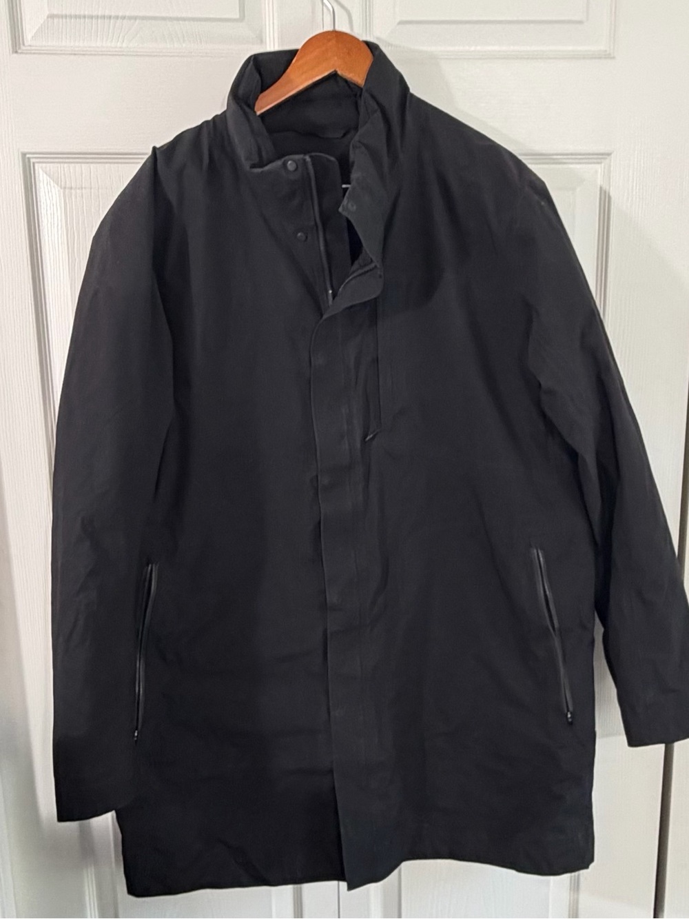 Lululemon Cold City 600 Fill Goose Down Waterproof Parka Black Mens Large